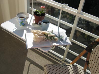 My balcony table