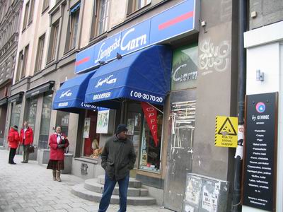 Ljungkvists garn yarn shop in Stockholm