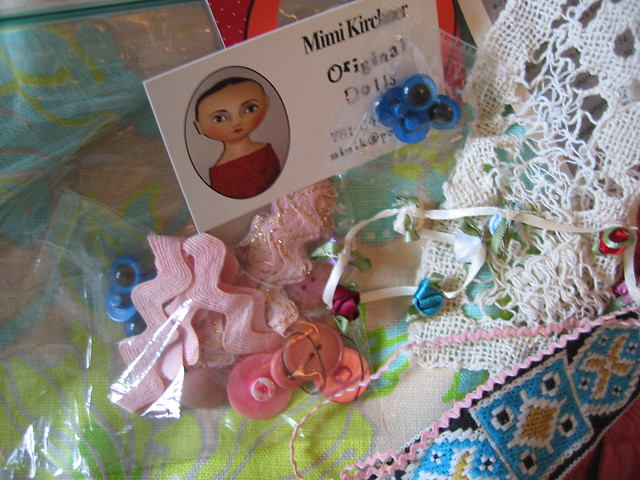 Little goodies for crafting and making sent to me from dollmaker Mimi Kirchner