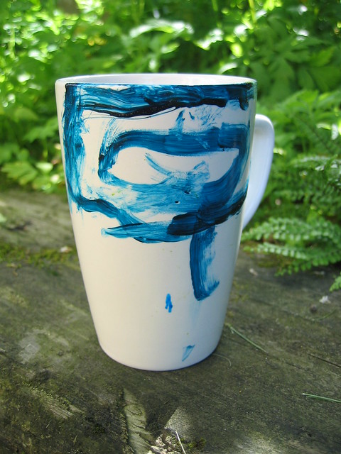 Great pre-school kindergarten DIY gift for a teacher a hand painted mug