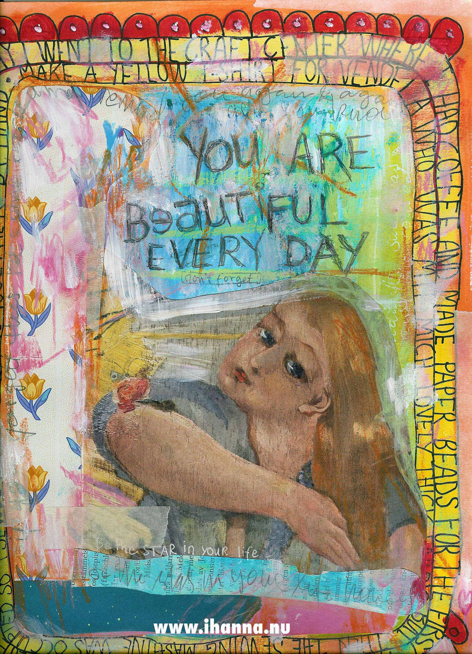 Art Journal page Beautiful every day 2007 by iHanna