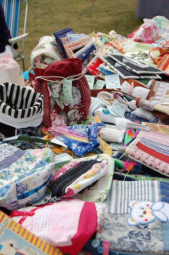 Mom's creativity of quilted and sewn items for sale  (Photo copyright Hanna Andersson) #momcraft