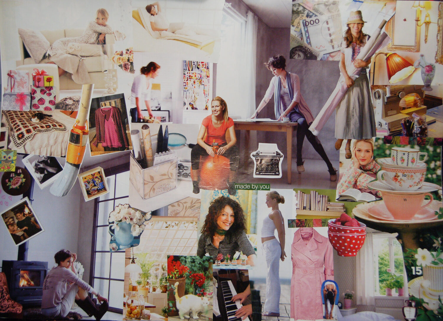 Collage vision board tutorial idea by iHanna (Copyright Hanna Andersson) #dreamboard