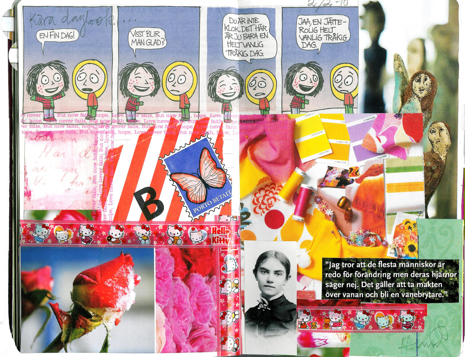 Diary collages February 2010 (Copyright Hanna Andersson)