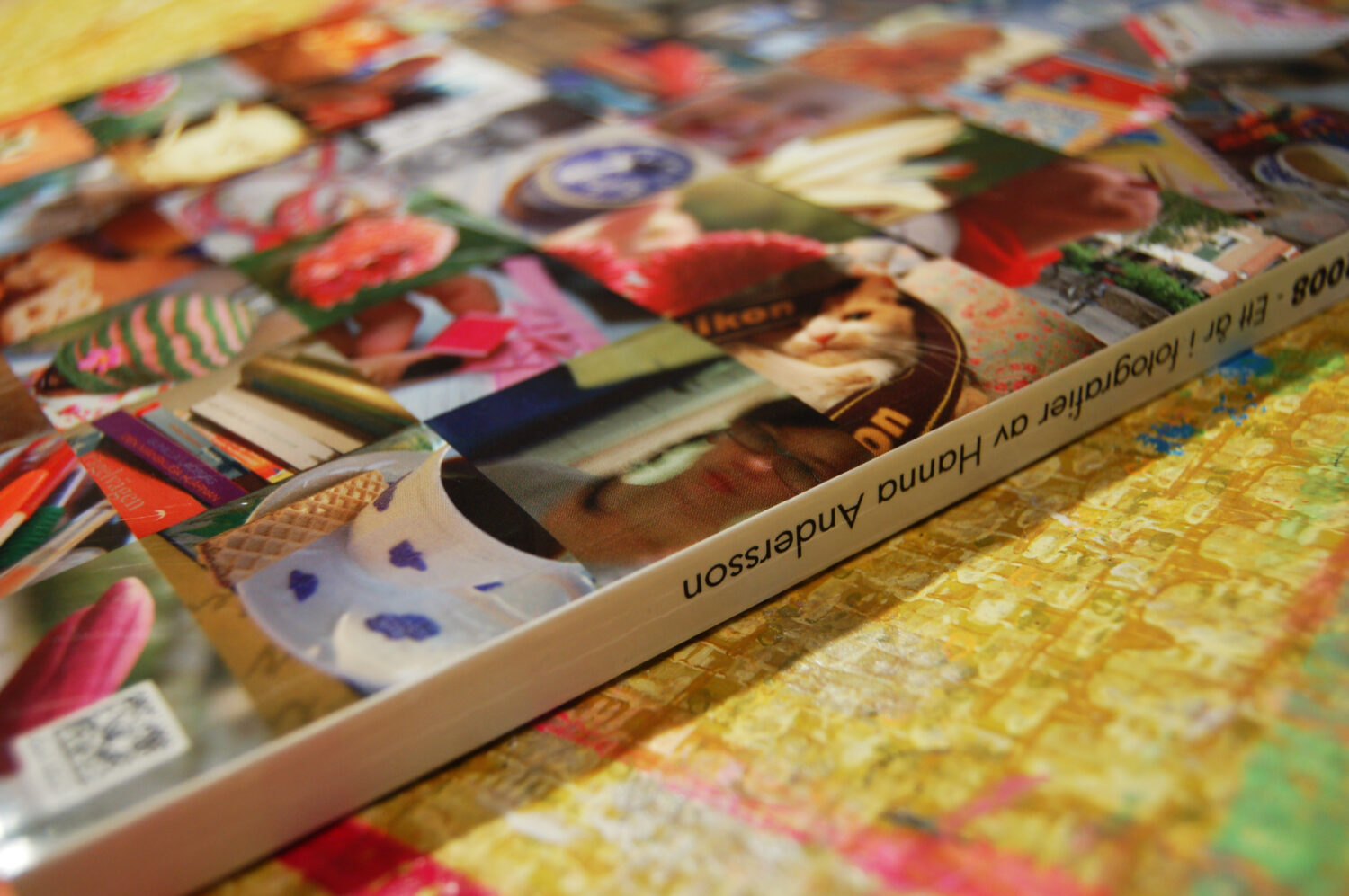 Back of my personal photography book project book number 1 printed by Blurb (Copyright Hanna Andersson)