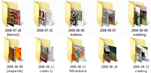 Photo folders on my computer