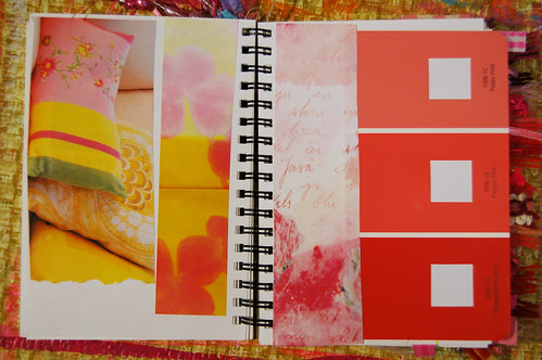 Pink Notebook: testing out the combination of pink and yellow