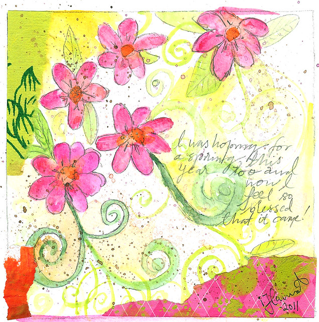 Blessed spring by iHanna for Daily Art Card 2011, 2011-05-05 