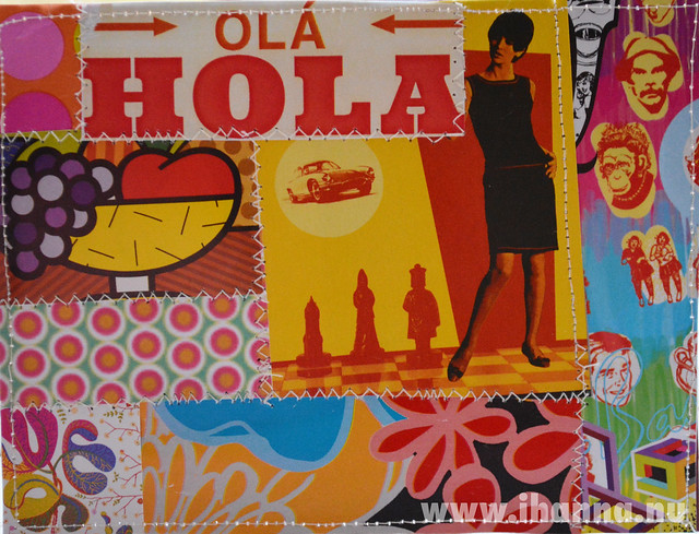 DIY Postcard Pop Art Collage - Hola Baby by iHanna (Copyright Hanna Andersson)