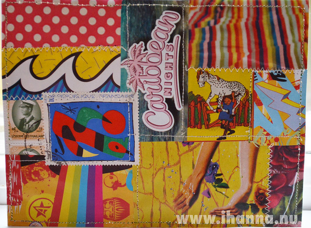 DIY Postcard Pop Art Collage - Pippi in Caribbean by iHanna (Copyright Hanna Andersson)