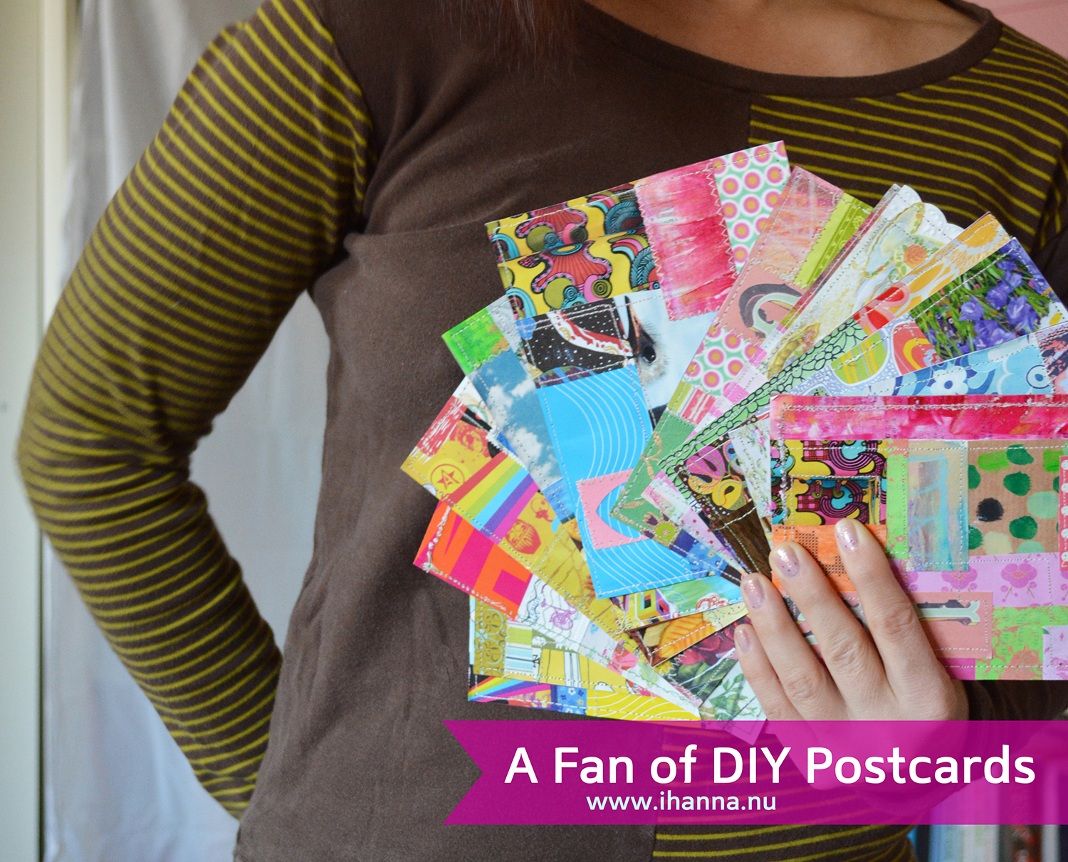 iHanna is very much a big fan of DIY Postcards