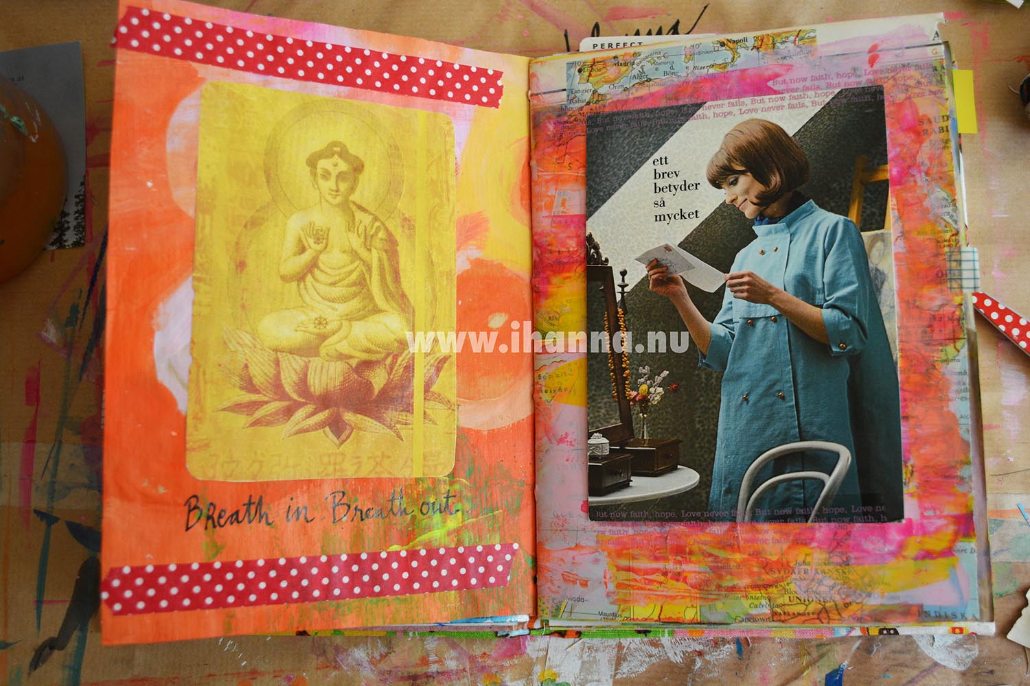 Art Journal Spread: Metta (Copyright Hanna Andersson)