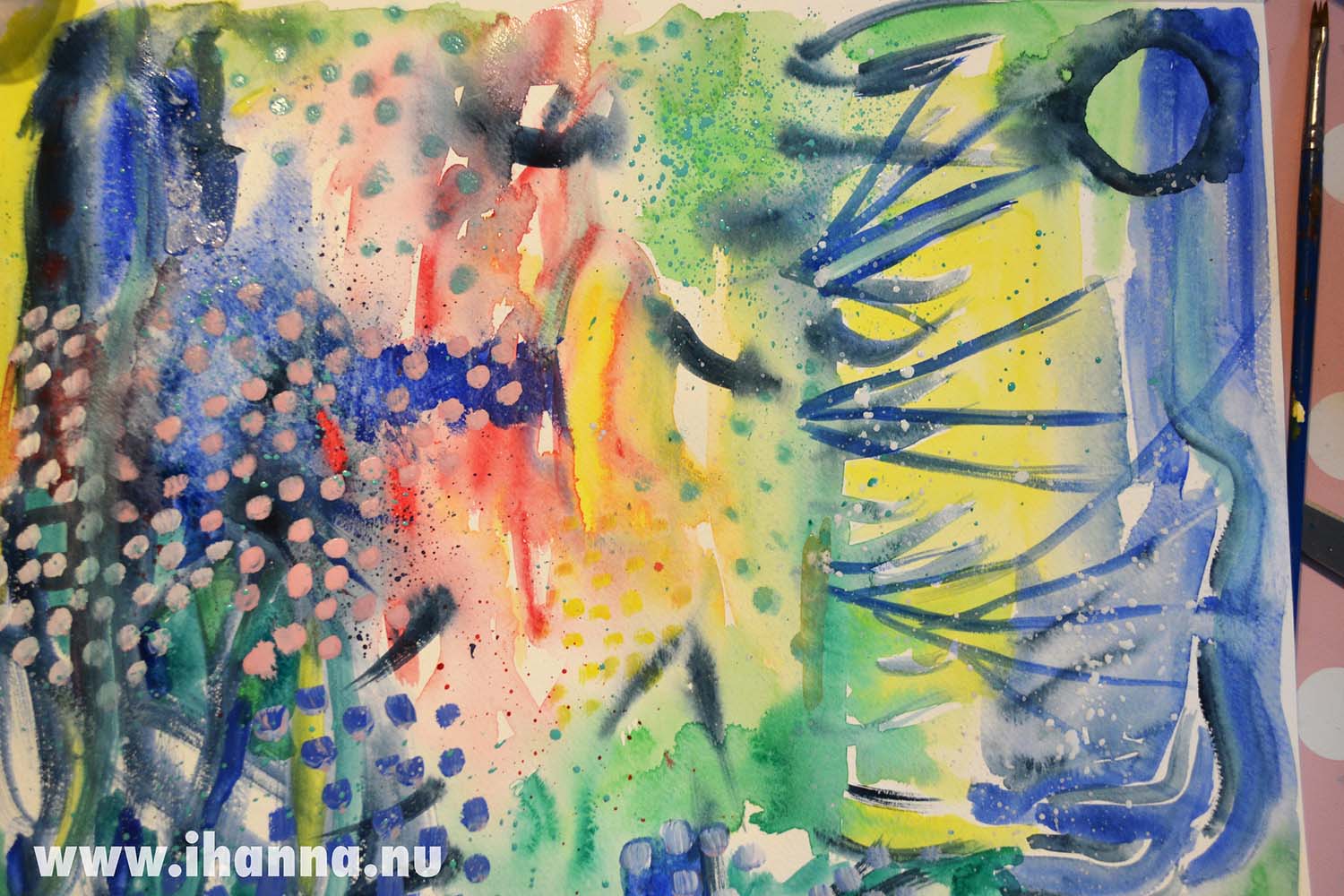 Gouache paint Experiment by iHanna using Go Create Gouache