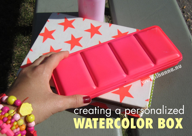 Creating a personalized iHanna watercolor box by iHanna (Photo copyright and idea Hanna Andersson)