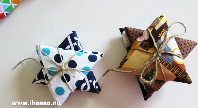 Fabric folded and sold in star shape photo by iHanna (Photo copyright Hanna Andersson)