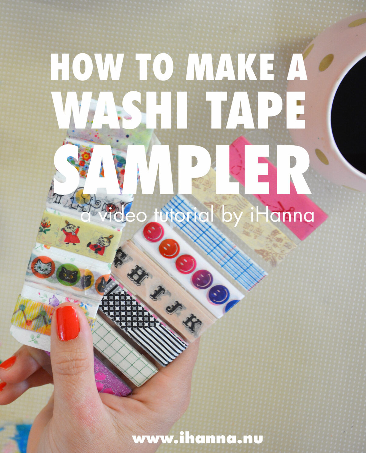 How to make a washi tape sampler - a tutorial by iHanna