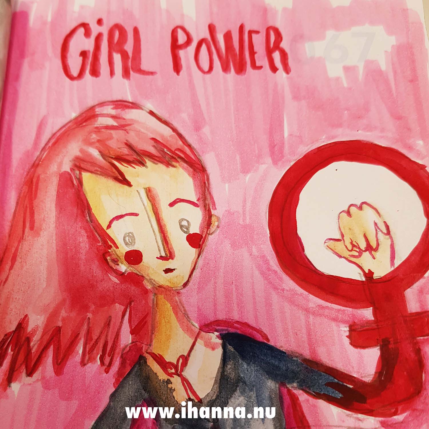 Girl power painted by iHanna