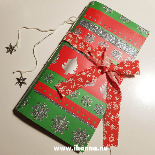 Christmas Junk Journal TN | Glitter Stripes | #30