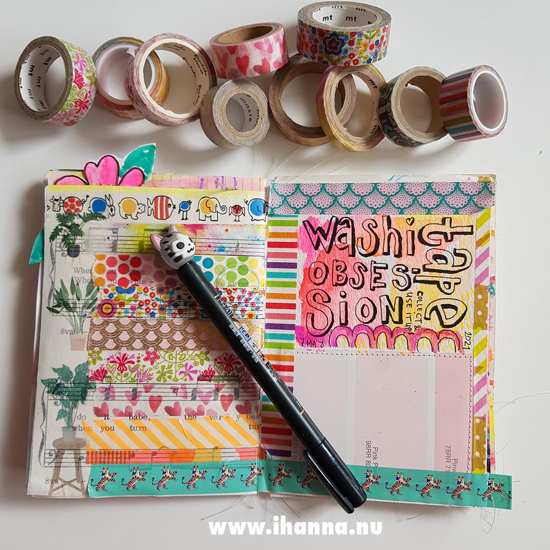 Fill a tiny journal: Washi Tape Love - iHannas Blog