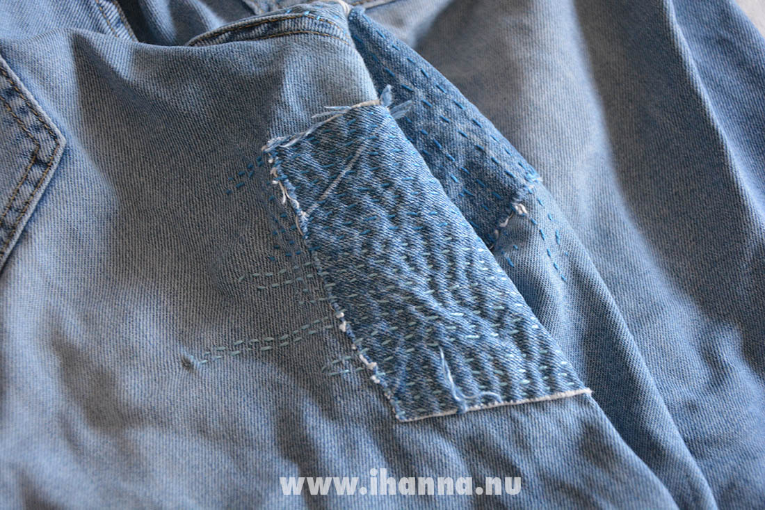 Mended jeans by Hanna Andersson aka Studio iHanna