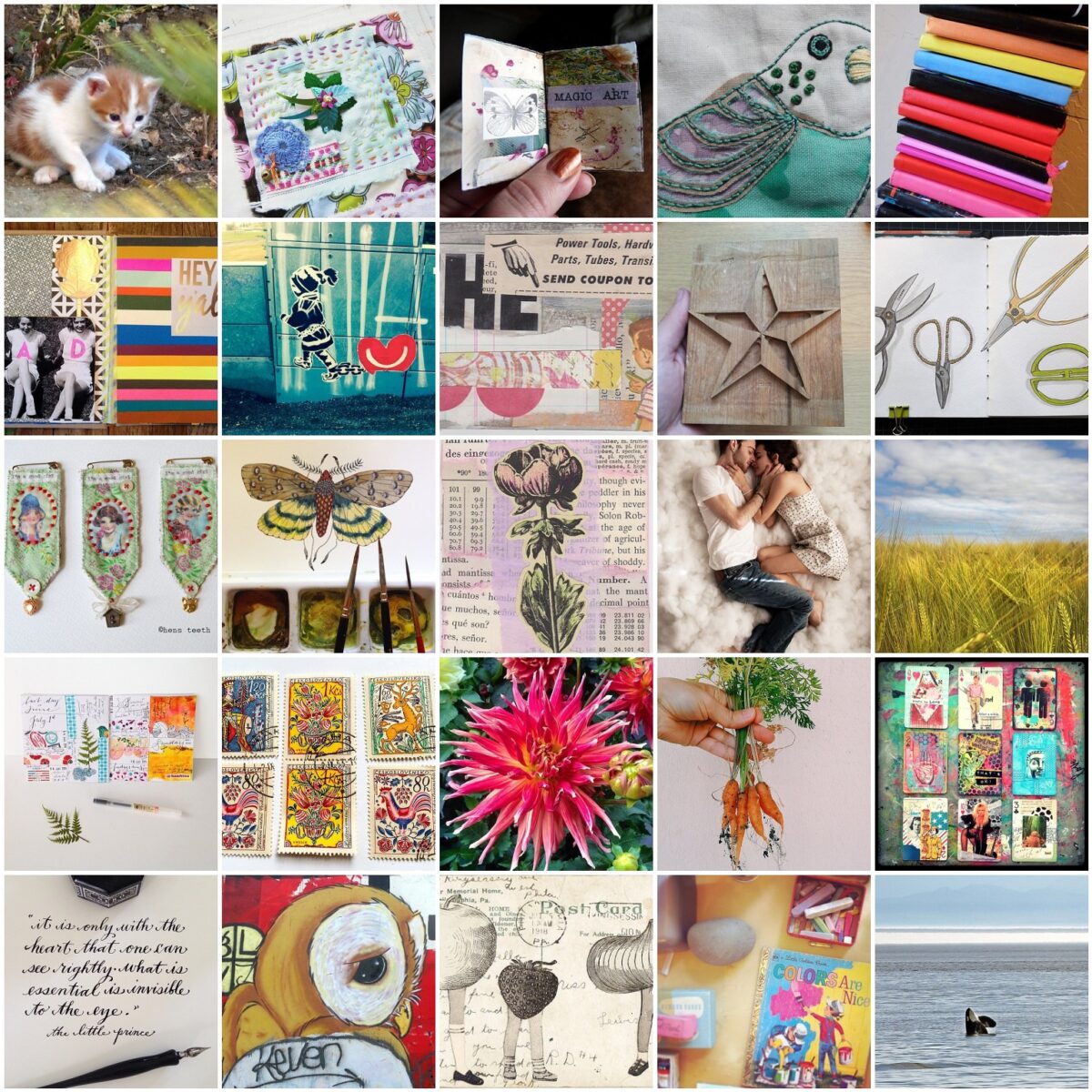 Inspiration Mosaic collection July 2014, gathered from Flickr photos by iHanna for inspo