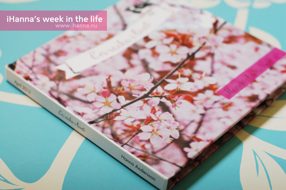 Week in the life photo book with BLURB made by iHanna 2012 - En vecka i livet