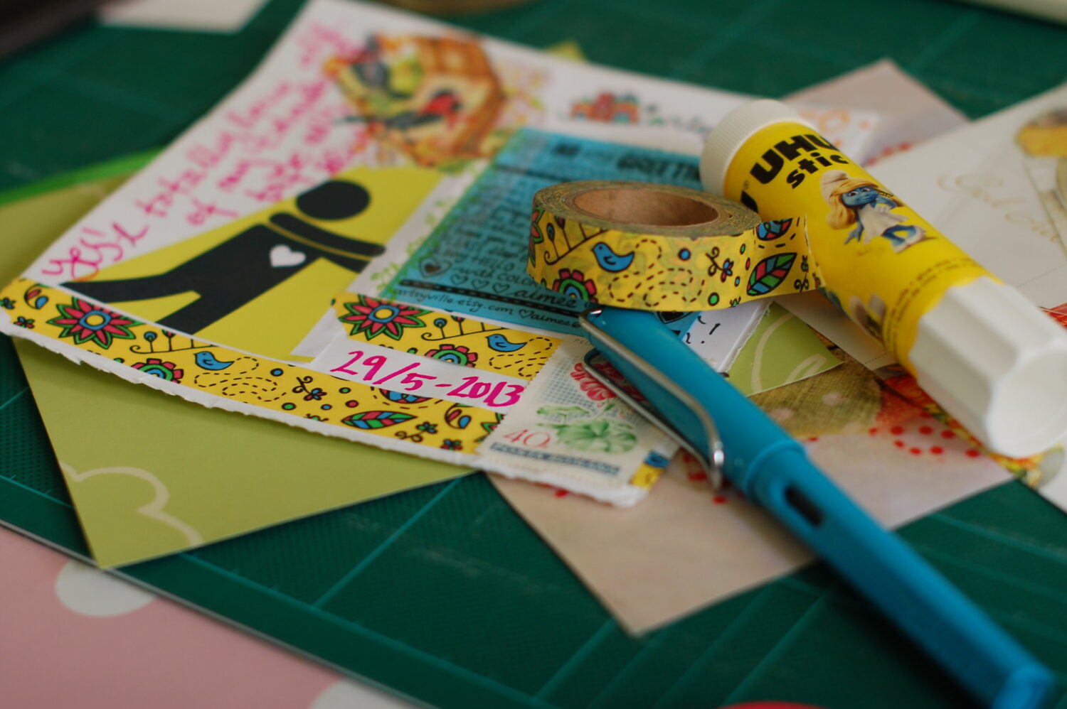 Artsyville Washi Tape on the desk of Studio iHanna (Photo copyright Hanna Andersson)