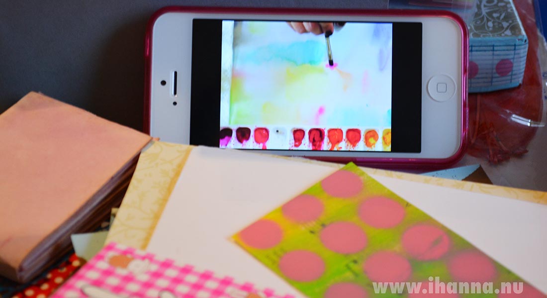 Watching a Daisy Yellow Inspiration video on the iPhone