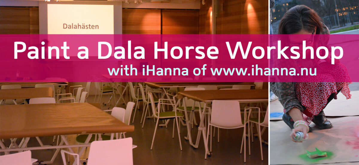 Stockholm university Paint Your Own Dala Horse Workshop with Hanna Andersson in Sweden