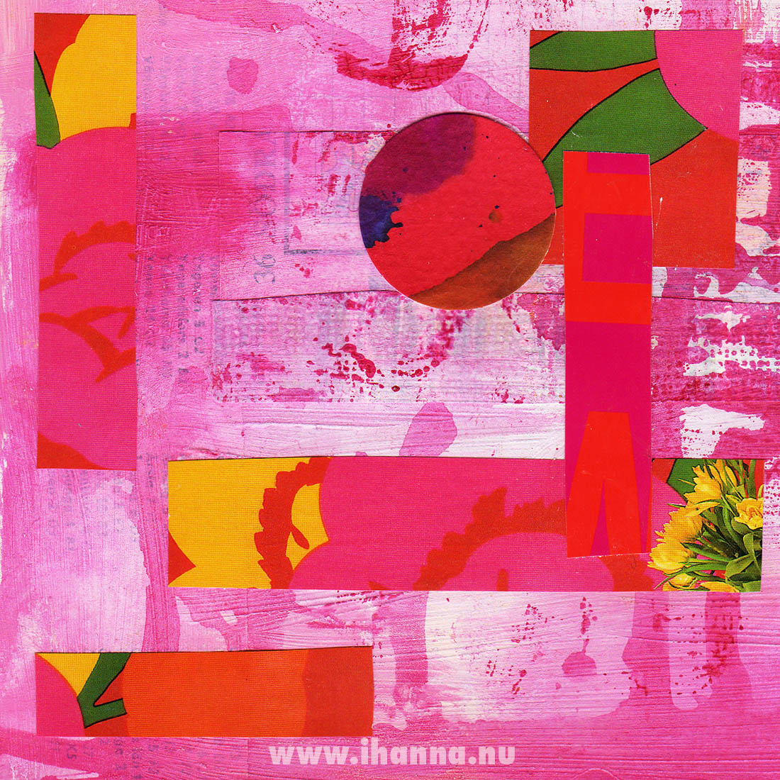 Collage artwork by Hanna Andersson 2013-01-14 Spring Bouquet I