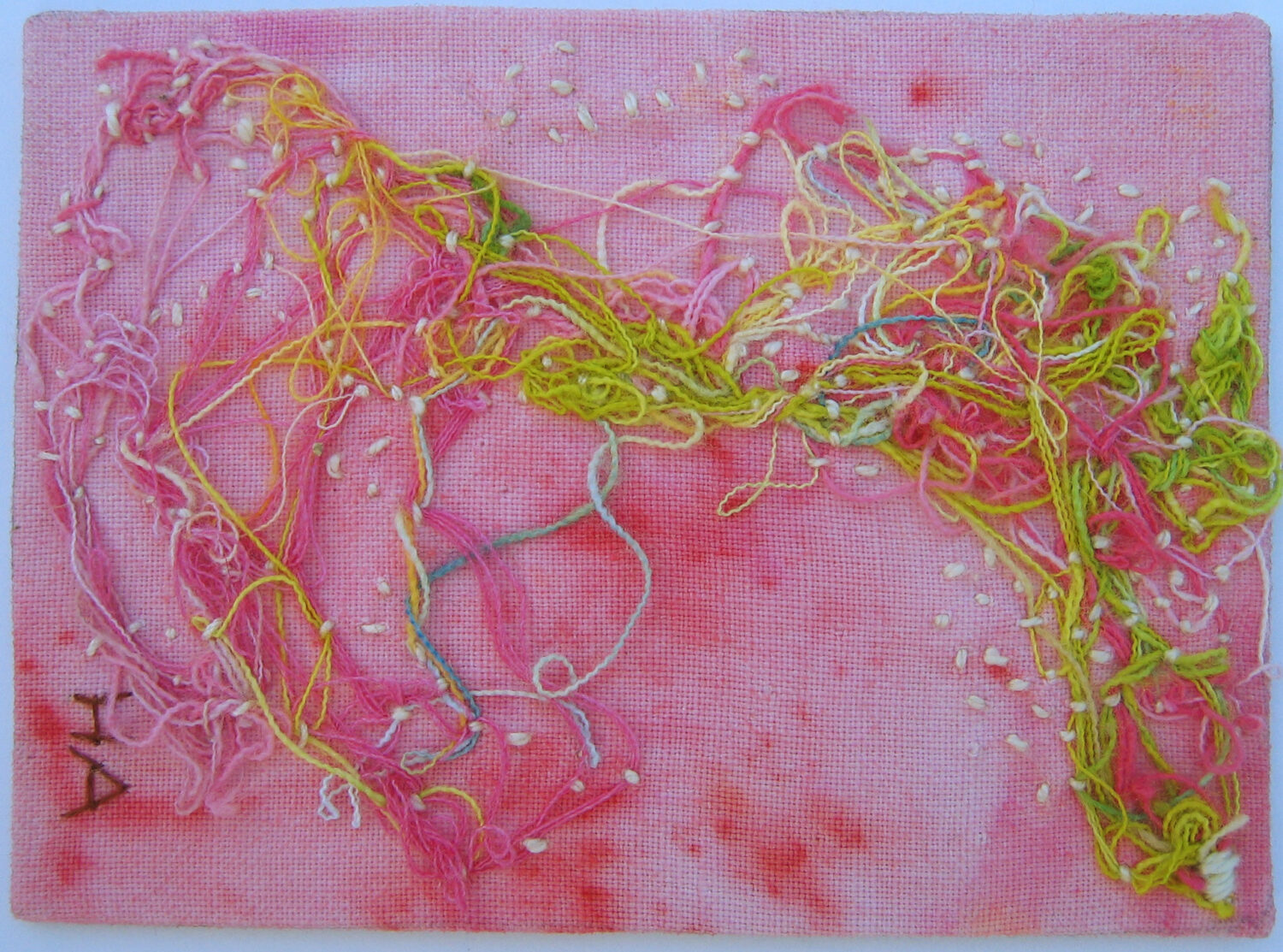 Embroidered ATC by iHanna Thread Nest (Photo copyright Hanna Andersson)