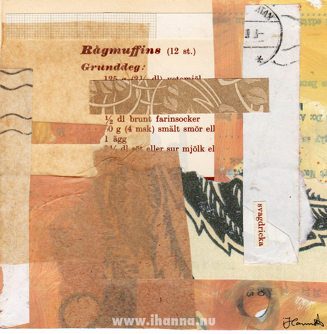 Collage artwork by Hanna Andersson Title: Stir it together