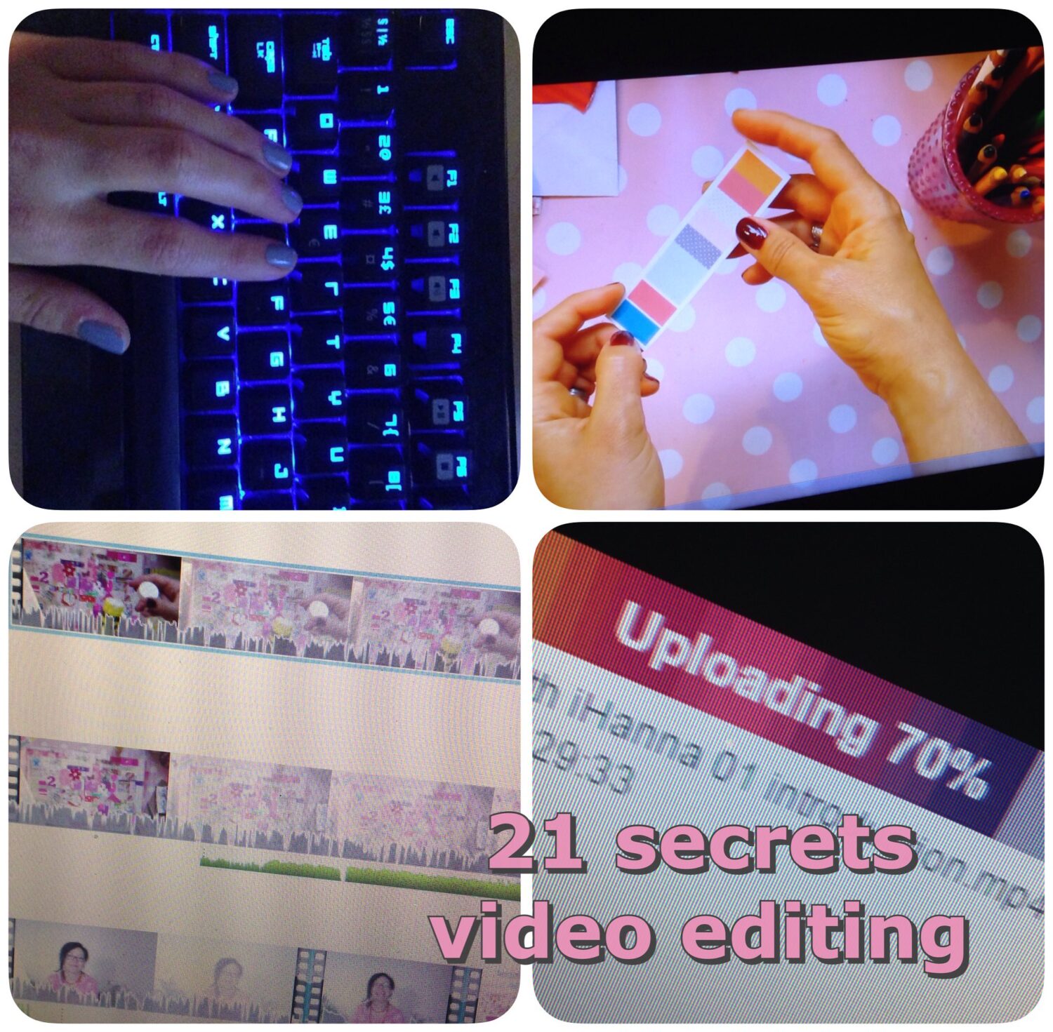 Editing videos for the 21 Secrets online workshop