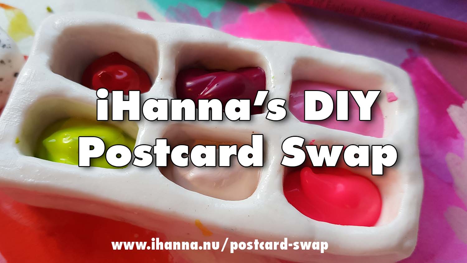 iHannas DIY Postcard Swap is OPEN NOW - join us to create postcards this fall by clicking to sign up!