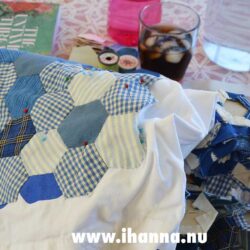 WIP blue tote bag for mom (Photo copyright Hanna Andersson)